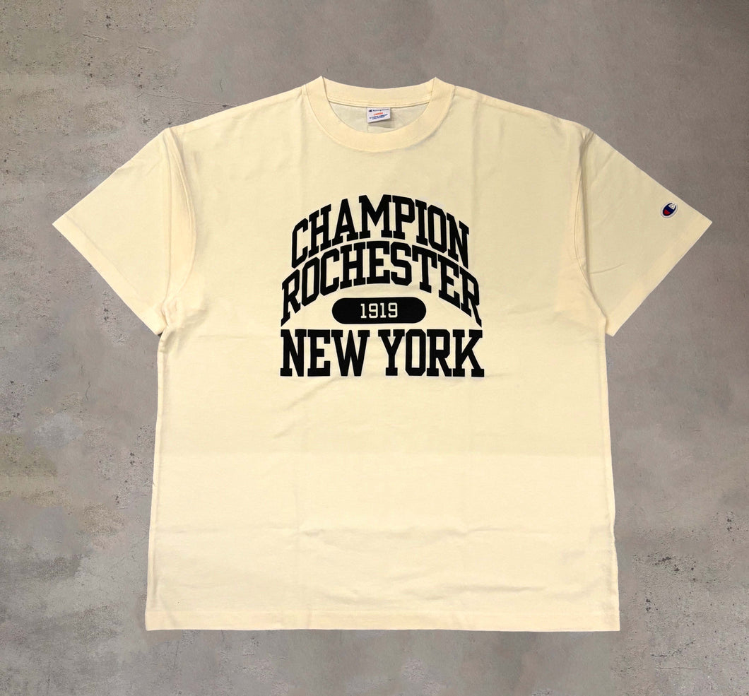 CHAMPION - SHORT SLEEVE T-SHIRT NY - NATURAL