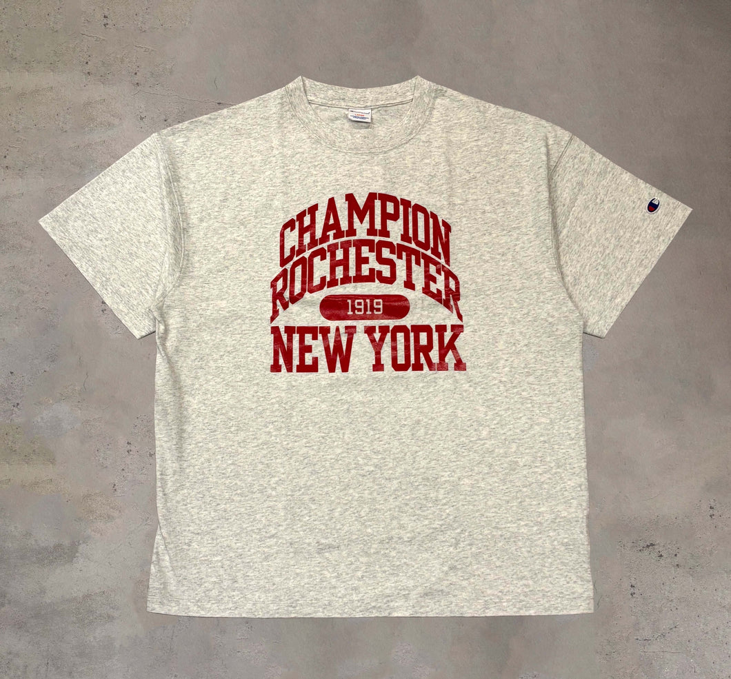 CHAMPION - SHORT SLEEVE T-SHIRT NY - HEATHER GRAY