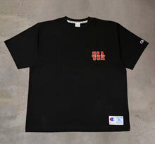 画像をギャラリービューアに読み込む, CHAMPION - SHORT SLEEVE T-SHIRT USA - BLACK
