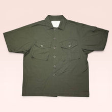 画像をギャラリービューアに読み込む, S_RE: ARMY SHORT SLEEVE SHIRT - KHAKI
