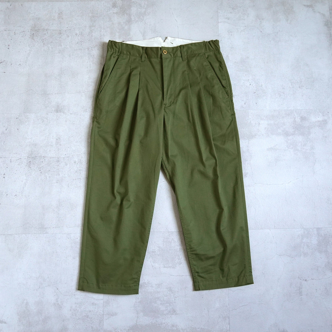 DOUBLE TACK CHINO -Olive-