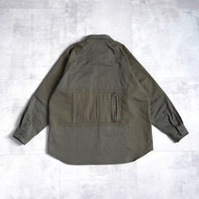 画像をギャラリービューアに読み込む, PATCHWORK RAGLAN SHIRTS - OLIVE -
