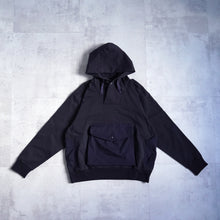 Load image into Gallery viewer, Shawl Collar Sweat Hoodie -Navy-
