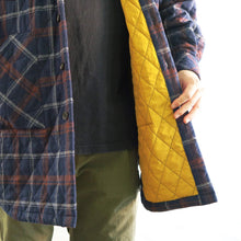 Load image into Gallery viewer, Big Quilt Shirts Coat -Navy-
